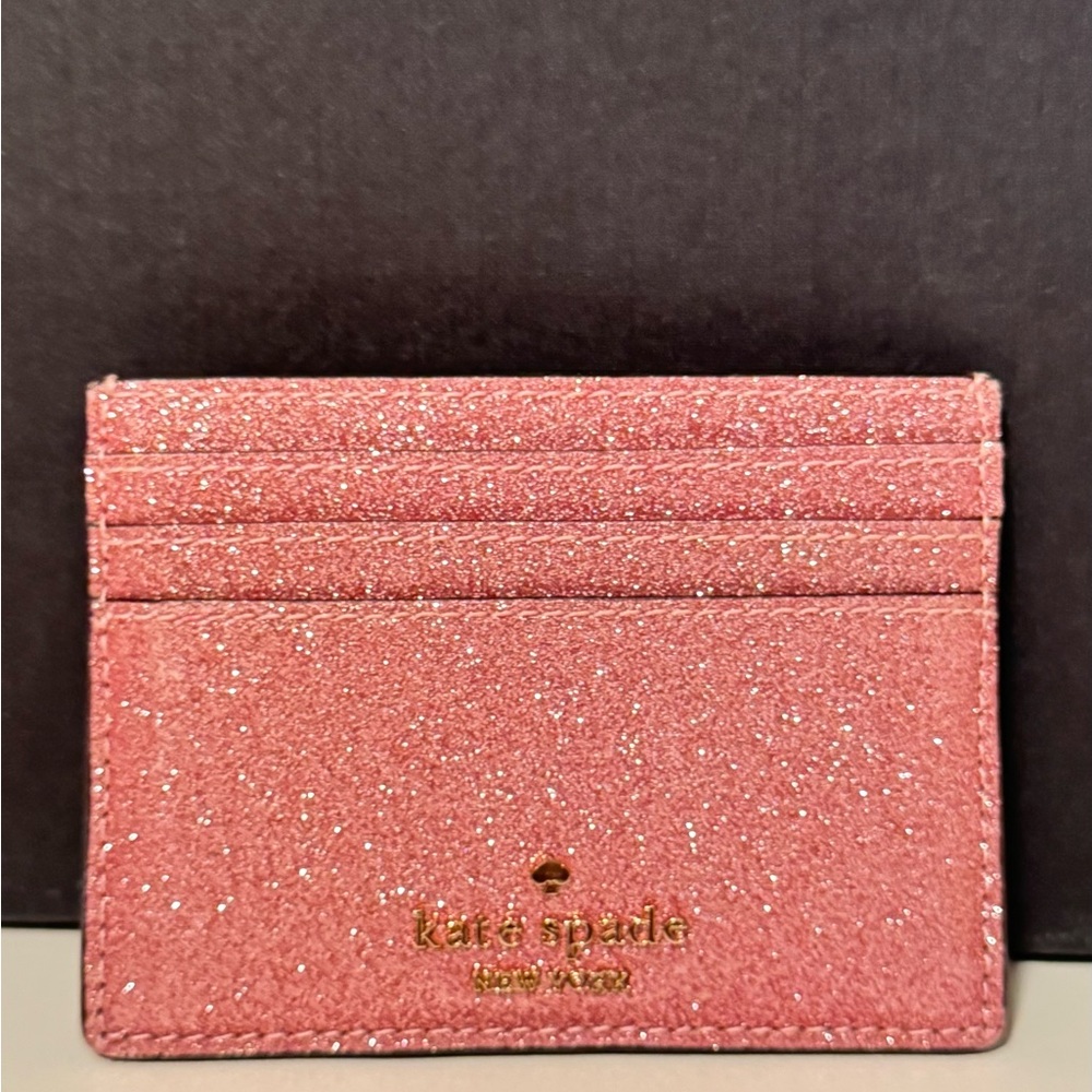 Kate Spade Glittery Pink Card Holder